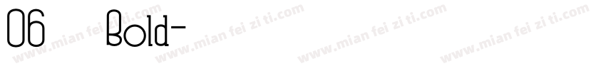 06焚火 Bold字体转换
